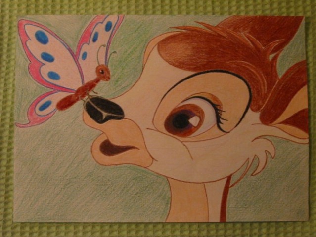 Bambi (barvice; prostoročno risanje)