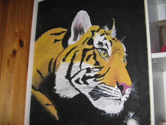 Moje omare so poslikane s tigri