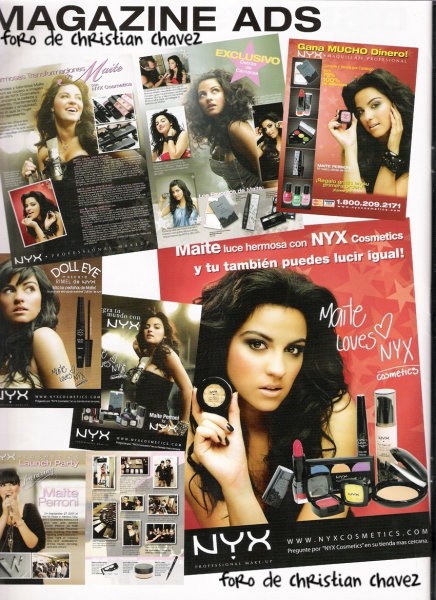 Mayte Perroni - NYX - cosmetics - foto povečava
