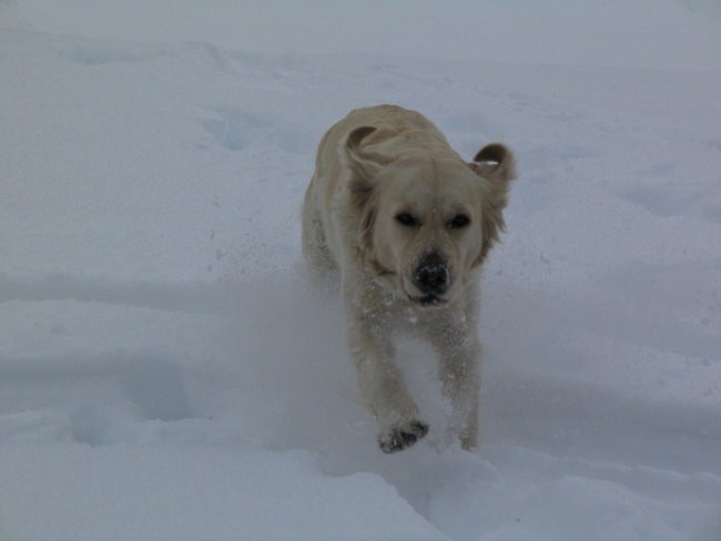 2002: Liza is enjoying the snow