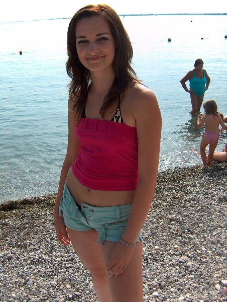 Jasmina on the beach