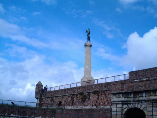 Kip, ki je zaradi svoje golote končal na Kalemegdanu, namesto v centru