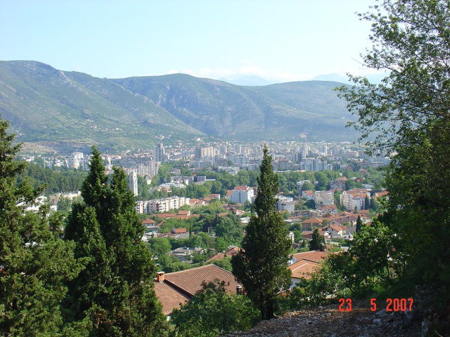 Še zadnji pogled na Mostar