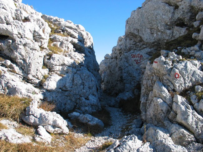 Grintovec čez Dolge stene 29.10.2005 - foto povečava