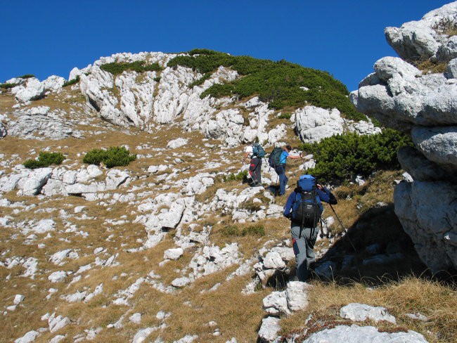 Grintovec čez Dolge stene 29.10.2005 - foto povečava