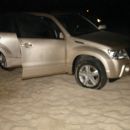 Suzuki is not for sand... stack on small sand dune...
Toyota Land Cruiser is the king for