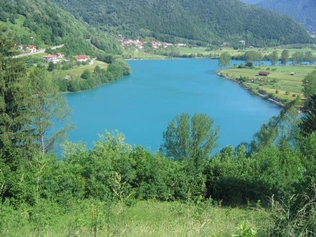 Umetno jezero na Soči