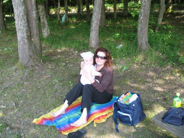 ...z mamico na Bukovniškem jezeru...