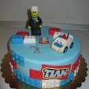 Lego policaj torta