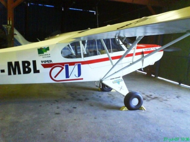 Letalo Aerokluba Zagorje, s katerega so posnete fotografije