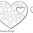 puzzle srček puzzle vzorček je samo embosiran