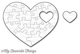 puzzle srček puzzle vzorček je samo embosiran