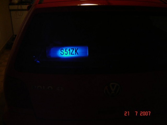 Osvetlitev avta - foto